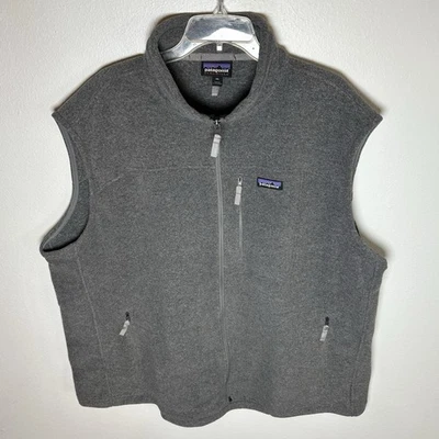 Patagonia Men's 3XL Gray Classic Synchilla Fleece Full Zip Better Vest Hiking - Image 1 of 4