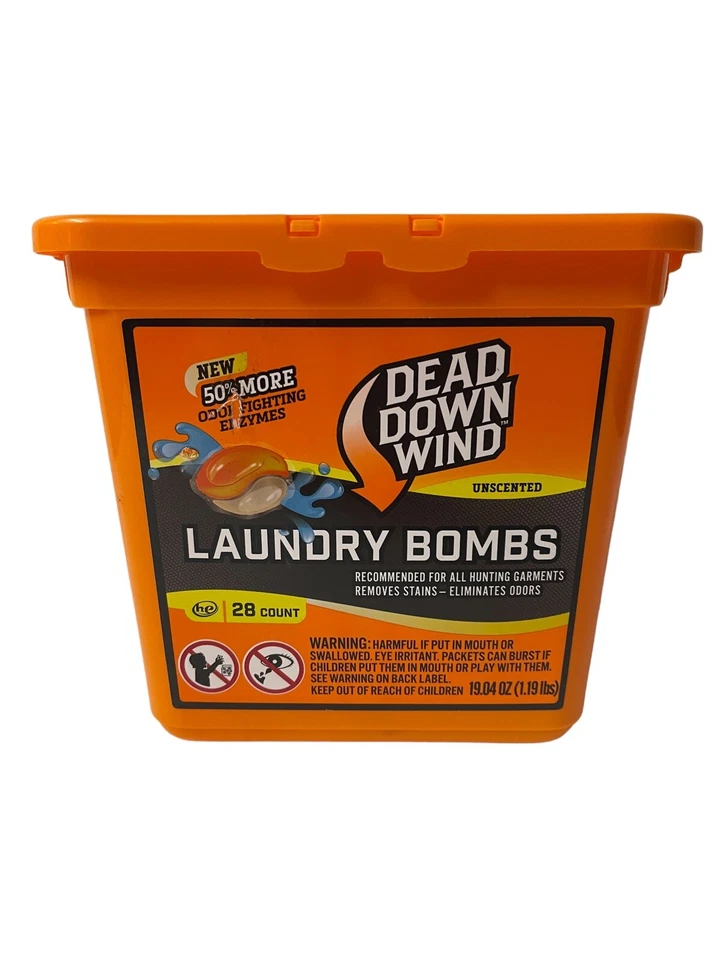 The Dead Down Wind Laundry Bombs Unscented Laundry Detergent  28 Count NEW - Image 1 of 4