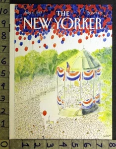 1987 JULY 4TH PARK BAND CONCERT PATRIOTIC SEMPE ART NEW YORKER COVER FC799 - Picture 1 of 1