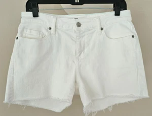 Vineyard Vines Damen weiß Denim abgeschnitten kurz roher Saum Stretch mittelhoch Größe 4 $ 98 - Bild 1 von 5