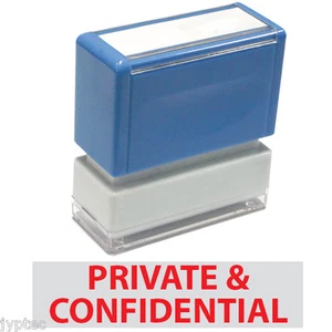 Private & Confidential - JYP PA1040 Pre-Inked Rubber Stamp (Red Ink) - Picture 1 of 2