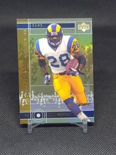 2000 Upper Deck Encore Proving Ground Rams Football Card #PG5 Marshall Faulk
