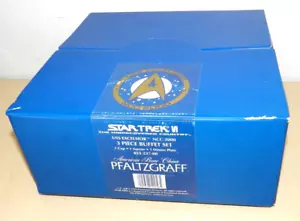 STAR TREK PFALTZGRAFF USS EXCELSIOR 3-TEILIGES BUFFET-SET 453-237-00 NEU 22K NCC - Bild 1 von 7