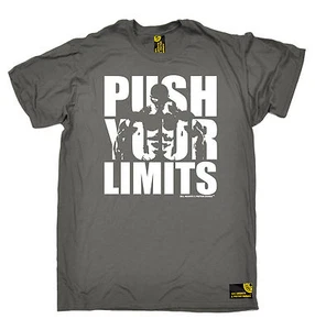 Bodybuilding T-SHIRT Push Your Limits Body Building Gym Training birthday gift - Picture 1 of 9