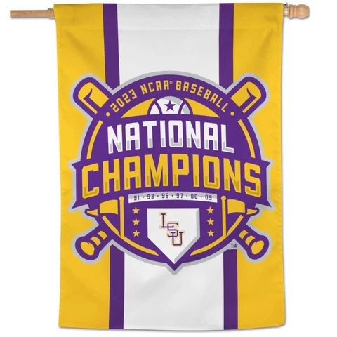 2023 National Champions College World Series LSU Tigers 28x40 Banner Cover