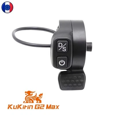 Poignée Levier d’accélérateur avec Bouton Pour Trottinette KuKirin G2 Master