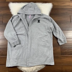 Savage X Fenty Women’s Size Medium Large Gray Forever Savage Short Robe - Picture 1 of 11