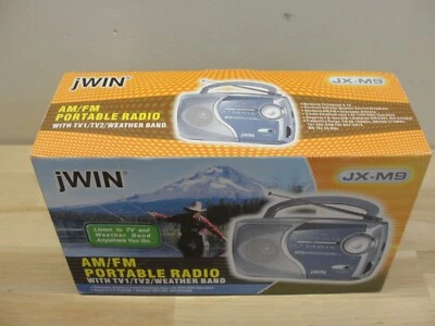 NUEVA RADIO PORTÁTIL JWIN AM/FM CON TV1/TV2/BANDA METEOROLÓGICA MODELO JX-M9 Foto 1 de 3