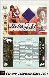 2004 AFL Conquest Game Worn Signature Guernsey Card GBS2 Matthew Pavlich-Rare