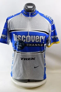 Trek Discovery Channel Nike Dri-Fit Cycling Jersey Med, SS, half zip - Picture 1 of 5