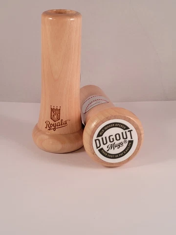 Qty2 DUGOUT MUGS MLB Kansas City Royals Knob Shot Baseball Bat Handle Shot Glass Cover