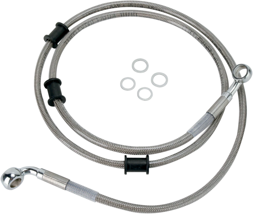 Комплект передней тормозной магистрали из нержавеющей стали стандартной длины Drag Specialties 1741-2792 - Изображение 1 из 1