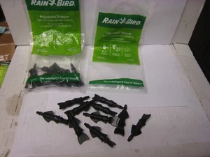 2PKs Rain Bird ADJD10PKSX Drip Irrigation Flow Rate Adjustable Dripper 0.5-2 GPH - Picture 1 of 8