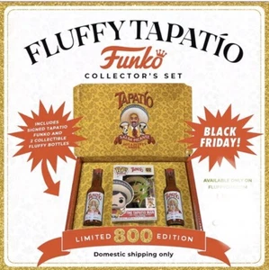 Fluffy Funko Tapatio Man (Signed) With 2 Collectors Tapatio Bottles - Picture 1 of 5