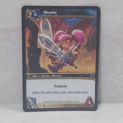World Of Warcraft March Of The Legion Weeble 170/319 Foil TCG Card - Image 1 of 3