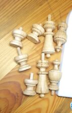 Wood Finials For Ansonia Triumph, F Kroeber Occidental Clock, 6 pieces