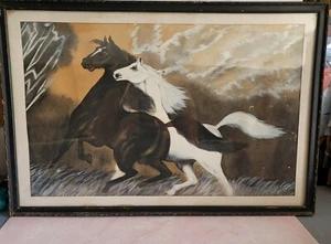 Henri leroy Ola Ferguson Wild Mustang años 70 caballo deportivo caballos semental occidental - Imagen 1 de 5