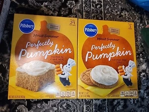 Pillsbury Moist Supreme Perfectly Pumpkin Premium Cake Mix (2 Boxes) DEC 2024 - Picture 1 of 2