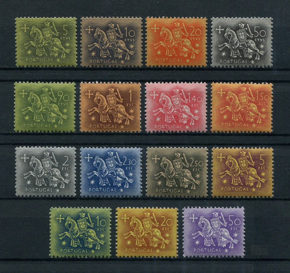 Portugal 1953 D. DINIS, HORSES, ANIMALS #763/777 complete set MNH, FVF - Image 1 of 1