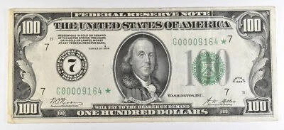 1928 $100 Chicago IL FRN Star Note Green Seal *1054 - Image 1 of 3