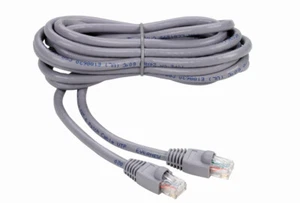 Cable network patch CAT6 8p8c RJ45 UTP Round Grey Gigabit 10m. THOMSON - Zdjęcie 1 z 4