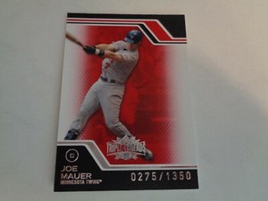 2008 Topps Triple Threads Joe Mauer Card #4 Serial #275/1350