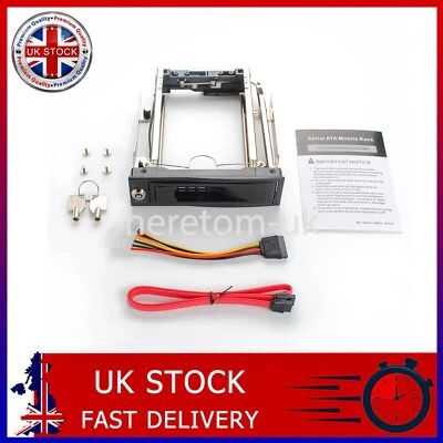 5.25 inch Tray-Less SATA Mobile Rack for 1 x 3.5" HDD Enclosure Hot-swap Dock - Image 1 of 4