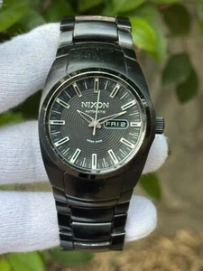 Rare Nixon The Automatic Tick Tock Pvd Stainless steel Eta 2836-2 Day-date Watch - Picture 1 of 11