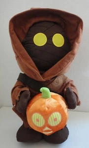 Star Wars Jawa Halloween Greeter Plush w/ C-3PO Pumpkin by Gemmy 21" tall - Picture 1 of 2