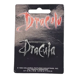 1992 Vintage Bram Stoker's Dracula Movie Hat Pin Vampire Horror 90s Retro NEW - Picture 1 of 2