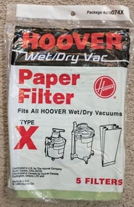 Hoover Style X Wet Dry Vacuum Bags 5 Pack - Picture 1 of 1