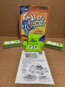 What's GNU? ThinkFun COMPLETE Letter Word Learning Spelling Family Game Early Le - Picture 1 of 10