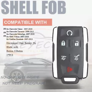 Remote Car Key shell Fob for Chevrolet Tahoe GMC Yukon 2007-2020 M3N-32337100 - Foto 1 di 5
