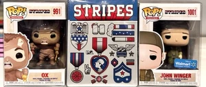 STRIPES 1981 BEST BUY OOP STEELBOOK & FUNKO POP MOVIES MOX & WINGER w/Protectors - Picture 1 of 11
