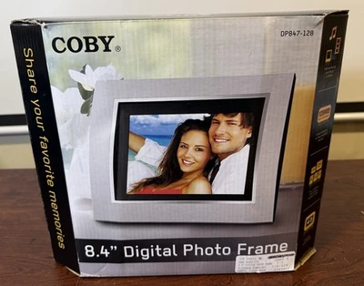 Coby 8.4” Digital Photo Frame Display Photos Play Music - Image 1 of 4