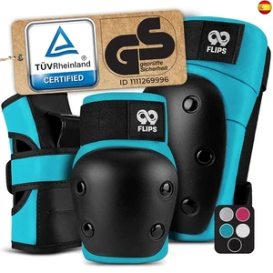  99FLIPS Protecciones Patines Adulto y Jóvenes - Rodilleras Skate Adulto,   - Imagen 1 de 9