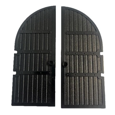 LEGO Negro Curvo Superior Arco Castillo Puerta 1 x 5 x 10 2400 - 10197, 6769, 6762 Foto 1 de 3
