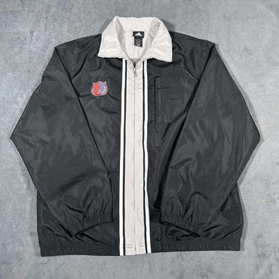 Charlotte Bobcats Jacket Mens Medium Black NBA Basketball Windbreaker Adidas - Image 1 of 4