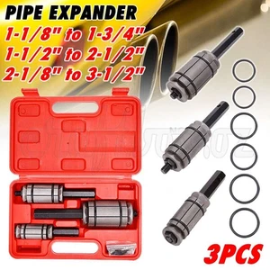 3 Pieces Car Tail Pipe Expander Set Muffler Exhaust Pipe Dent Remover Tool Kit - Picture 1 of 12