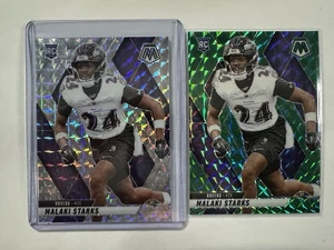 2025 Mosaic Malaki Starks RC #347 Silver + Green Mosaic Prizm Rookie Ravens - Bild 1 von 5