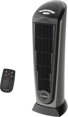 Lasko 1500W Calentador de Espacio Torre Cerámica con Control Remoto, Termostato y Temporizador Foto 1 de 4