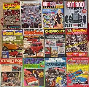MIXED LOT (12)- VINTAGE HOT ROD, ROD & CUSTOM, SPECIALS AND MORE MAGAZINES - Picture 1 of 14