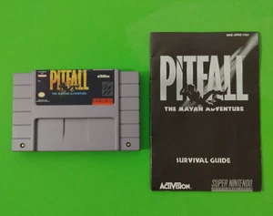 Pitfall: The Mayan Adventure (SNES, 1994) sehr gut GETESTET funktioniert mit Handbuch - Bild 1 von 6