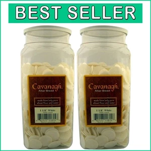 Cavanaugh Communion Wafers - 1 1/8 Inch White Cross Design - 2000 Count - Picture 1 of 2