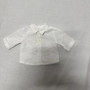 American Girl Festive Formal Boy Replacement White button front Shirt collared - Picture 1 of 7