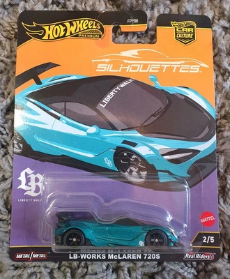 HOT WHEELS PREMIUM 2025 SILHOUETTES LB-WORKS McLAREN 720S CAR CULTURE REAL RIDER