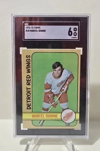 1972-73 Topps MARCEL DIONNE card #18 Red Wings Graded SGC 6 - Picture 1 of 2