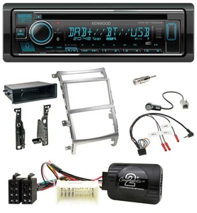 Kenwood Lenkrad Bluetooth DAB USB CD Autoradio für Hyundai IX55 2009-2012 silber - Bild 1 von 10