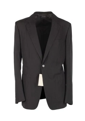 Abrigo deportivo Tom Ford O'Connor negro liso talla 48/38R EE. UU. en chaqueta de seda Bl... Foto 1 de 4
