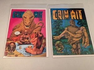 Grim Wit #1 and 2 FULL SET Richard Corben Rip Off Press Last Gasp Nice! - Picture 1 of 3